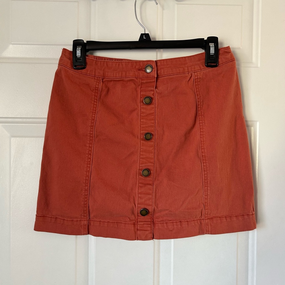 2/$15!!! Copper Key A-line Rust Orange/ Terracotta Skirt Size XL